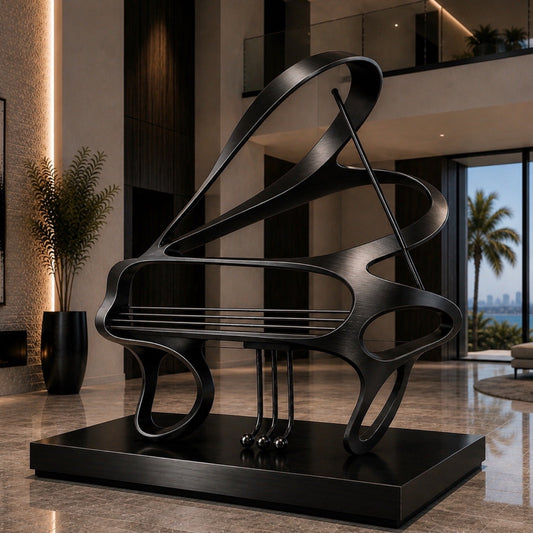 Andrew Smith Stainless Steel Opus Noir Sculpture