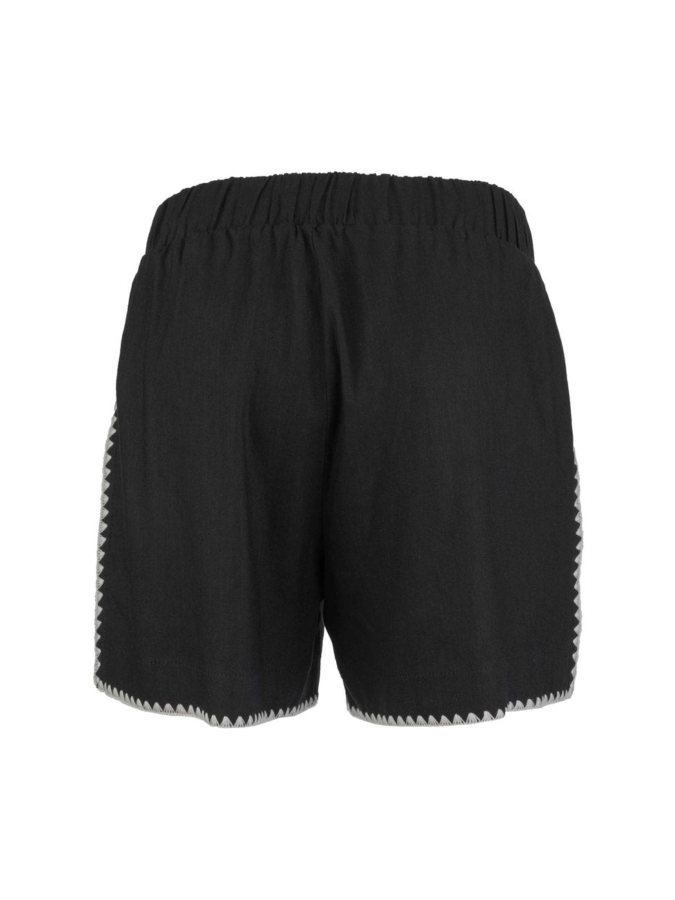 Nicolette Bermuda with Embroidery Border