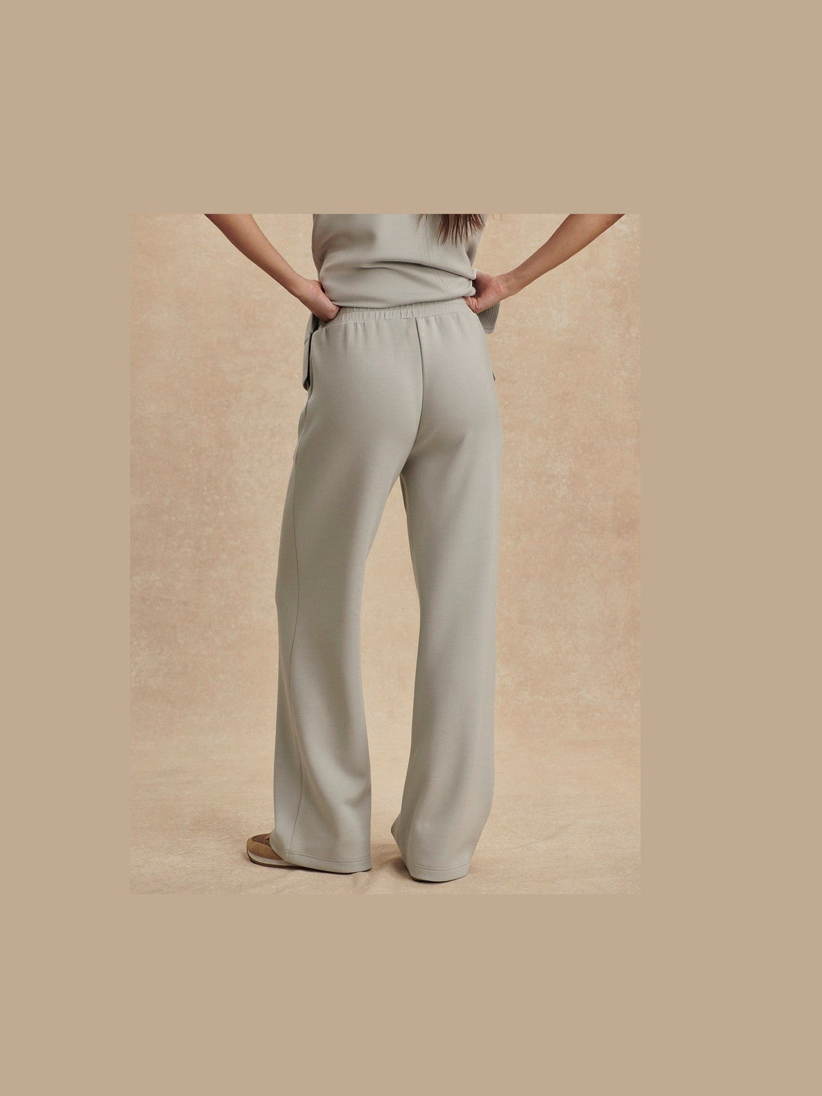 The Wide Leg Pant 28in - Blue Clay