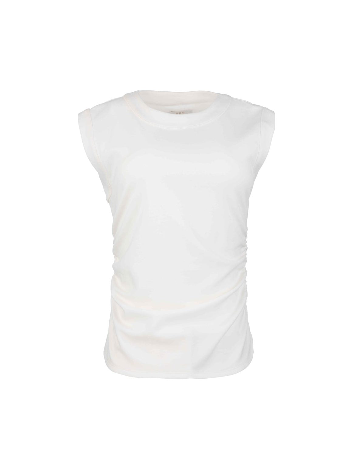 RAYNA -BANDED TANK W/ ROUCHING DETAIL
